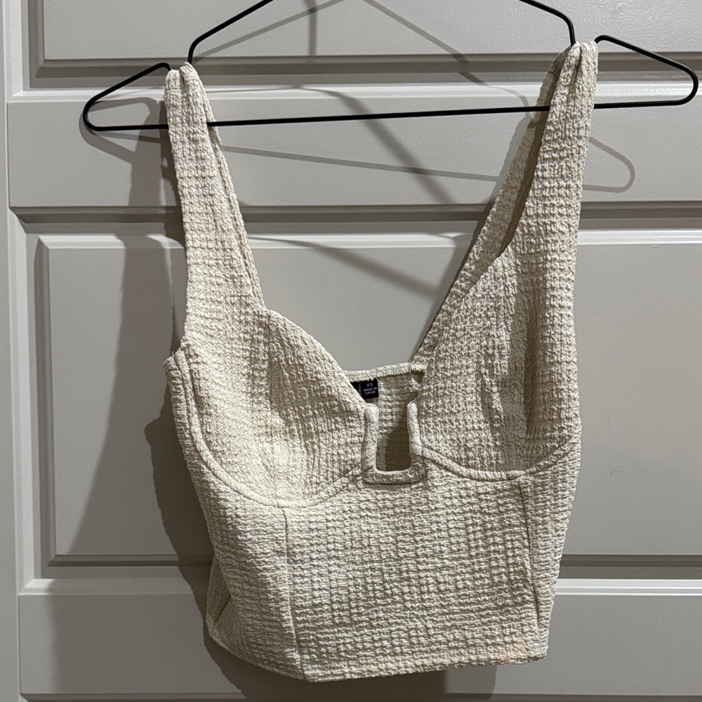 Windsor Cream Textured Knit Top